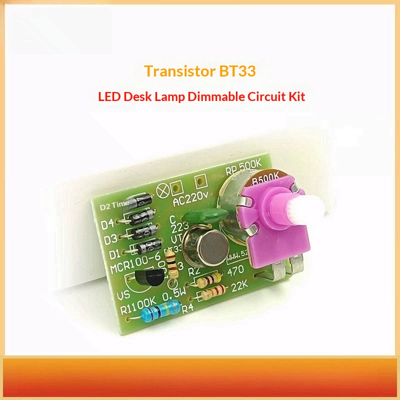 Diy Electronics Desk - Transistör BT33 masa lambası kısılabilir devre