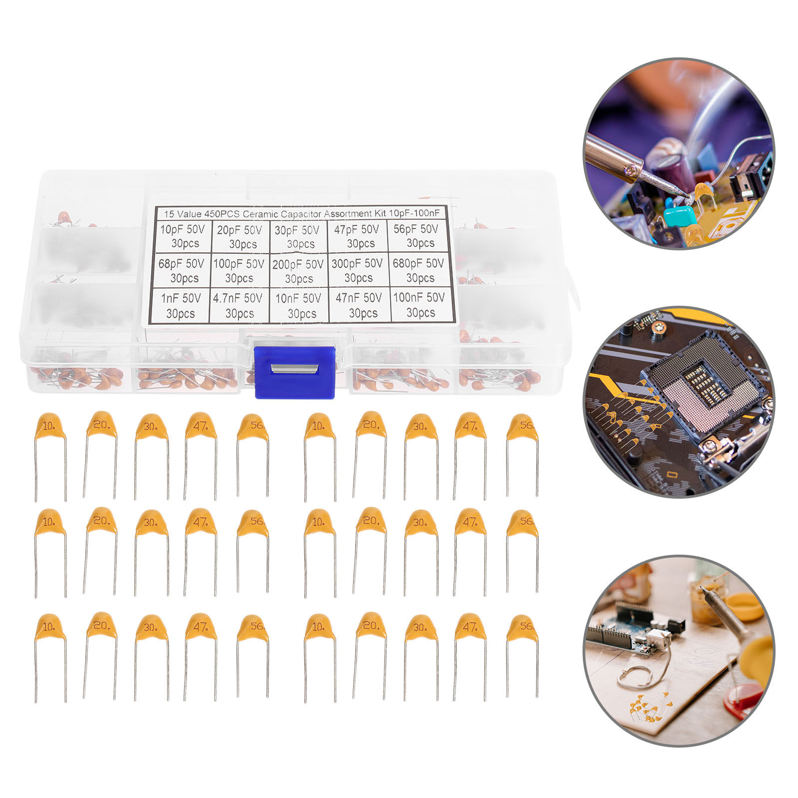 Diy Electronics Videos - 1 Set Seramik Kondansatör Örnekleri, 50V