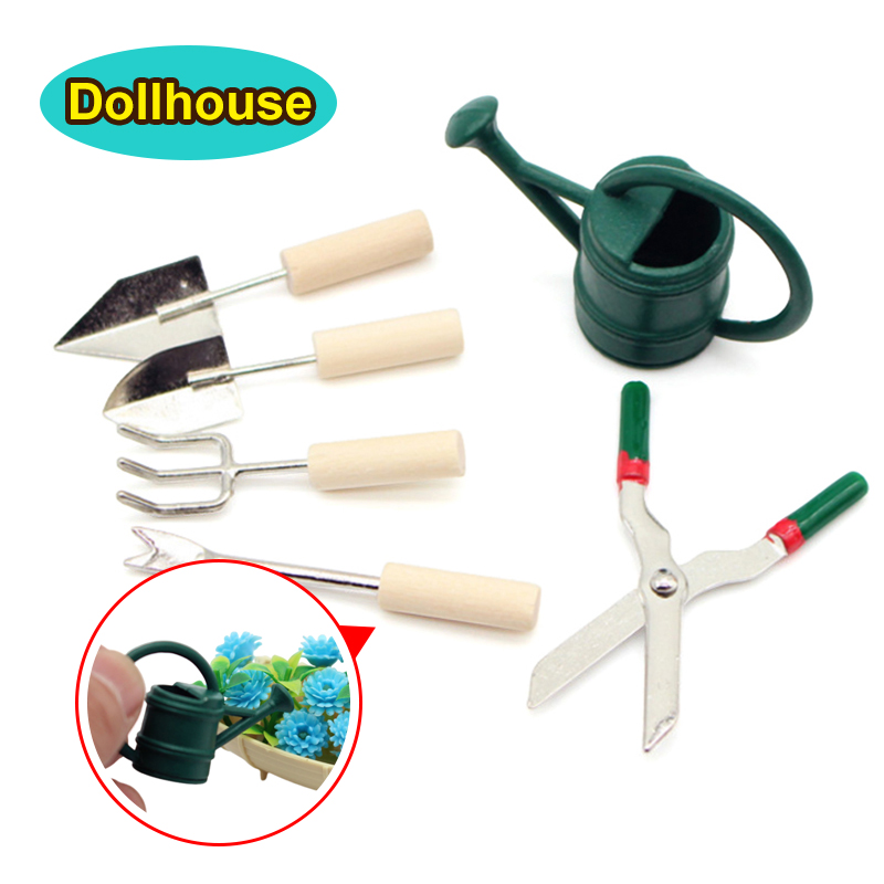 Diy Electronics Housing - 1/12 Dollhouse Simülasyon sulama kovası Kürek