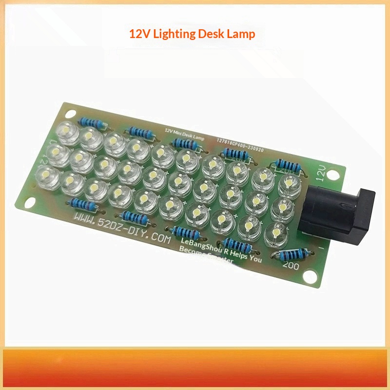 Diy Electronics Desk - 12V aydınlatmalı masa lambası elektronik DIY