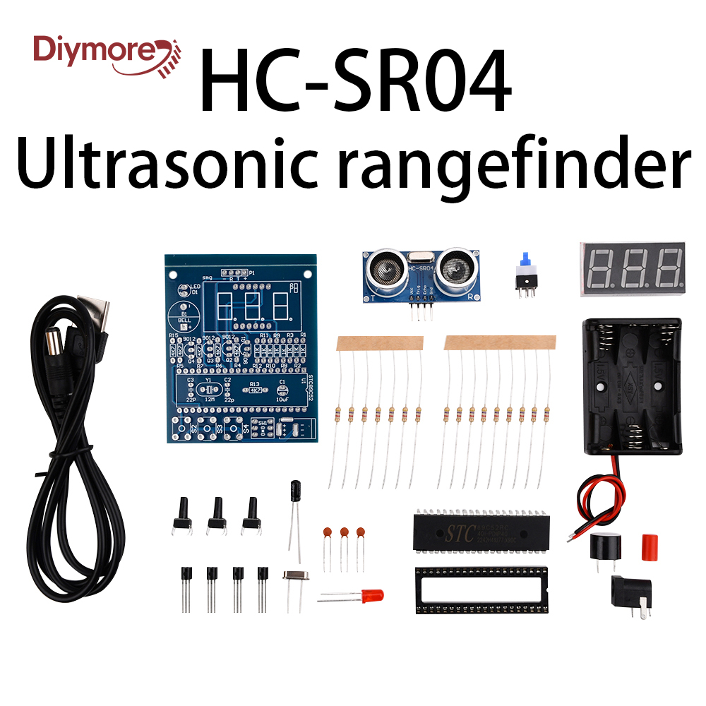 Ultrasonic Sensor Hc - DIY Ultrasonik Mesafe Ölçme Alarm Kiti