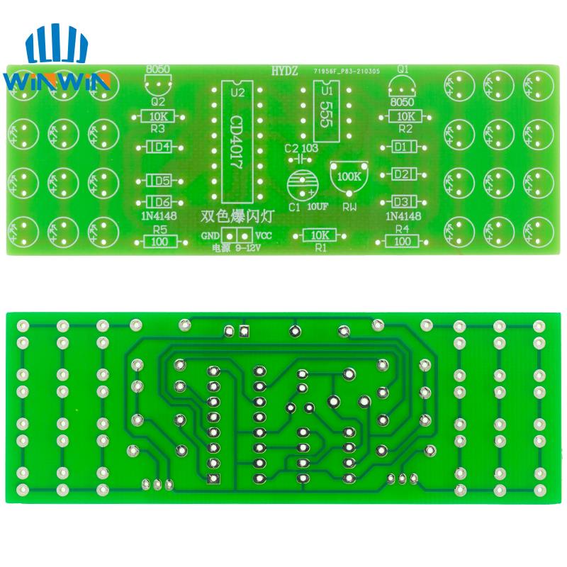 NE555 CD4017 IC LED elektronik - Diy Robot Electronics Kit incelemesi ve fiyatı