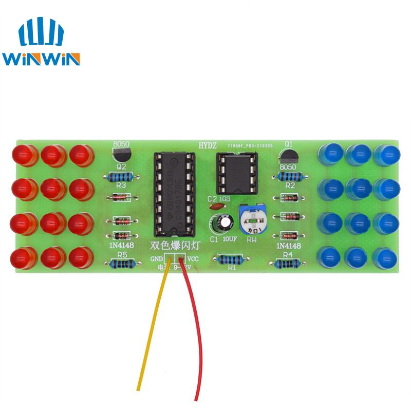 NE555 CD4017 IC LED elektronik - Diy Robot Electronics Kit incelemesi ve fiyatı