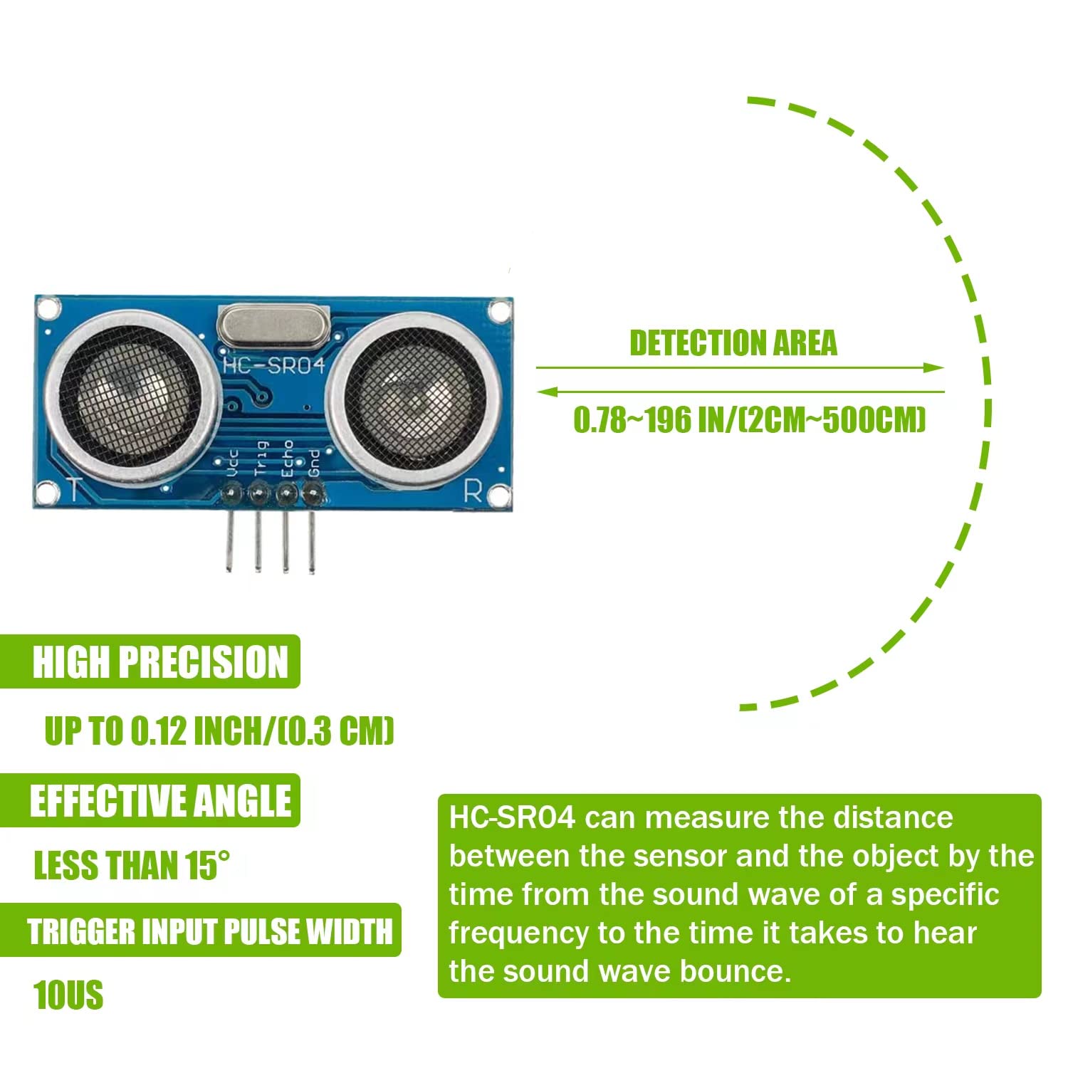 10 adet HC-SR04 Ultrasonik Sen - Ultrasonic Sensor Hc incelemesi ve fiyatı