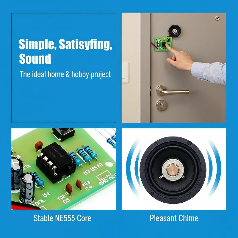NE555 Kapı Zili DIY Lehimleme  - Diy Home Electronics Projects incelemesi ve fiyatı