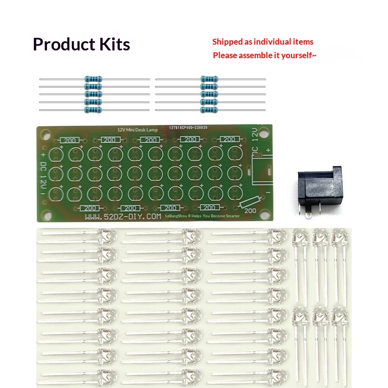 12V aydınlatmalı masa lambası  - Diy Electronics Desk incelemesi ve fiyatı